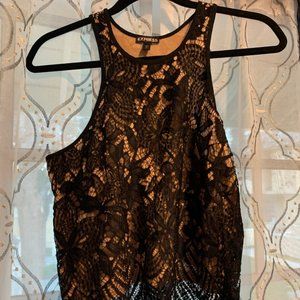 Express Lace Overlay Tank Top US Size S/4